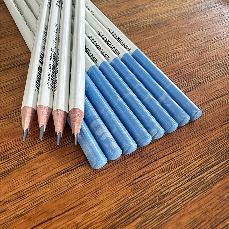 ACMELIAE 12 PCS HB Blue and White Porcelain Pencil Specification drawing