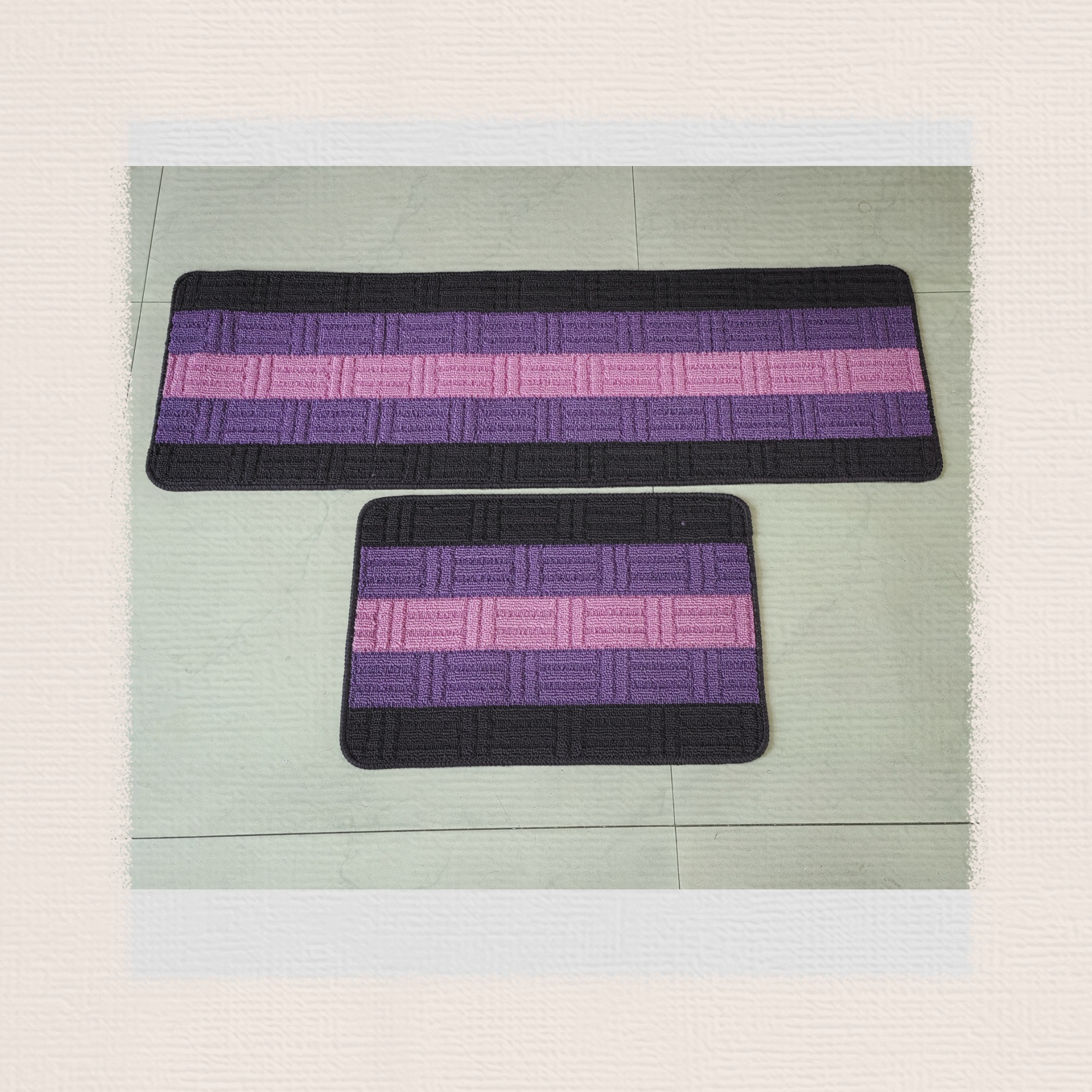 New TPR polypropylene jacquard carpet anti-slip mat, kitchen mat, floor mat, door mat, living room mat, bed mat, size 38*58/38*118 Application Scenario