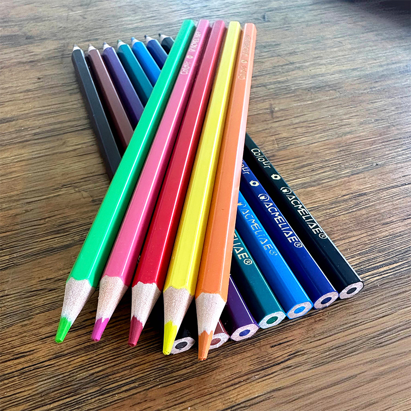 ACMELIAE 12pc wood free color pencil 详情3