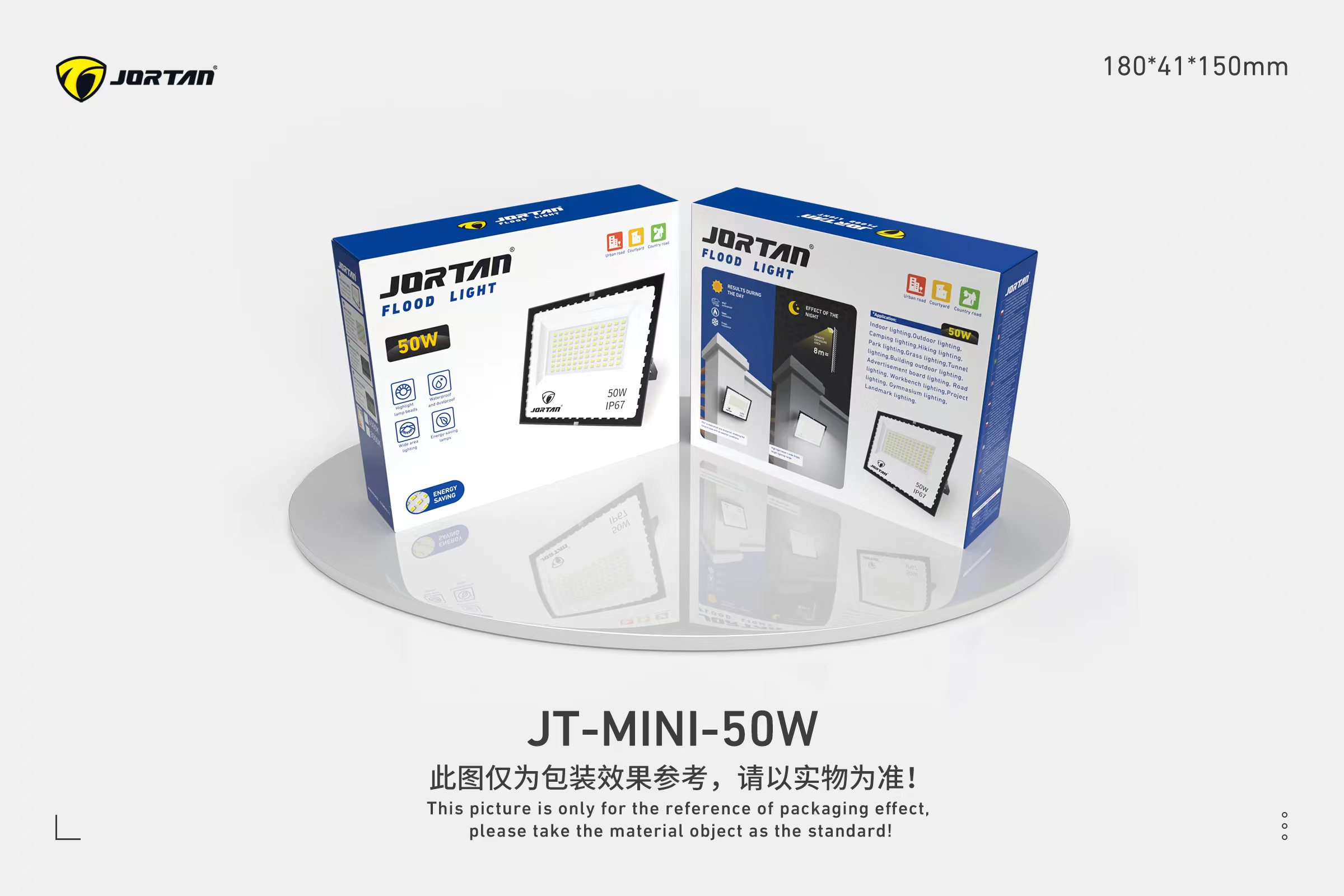 跨境热销迷你mini款投光灯50W 插电家用节能 工厂直销 防水乡村户外 Item Picture