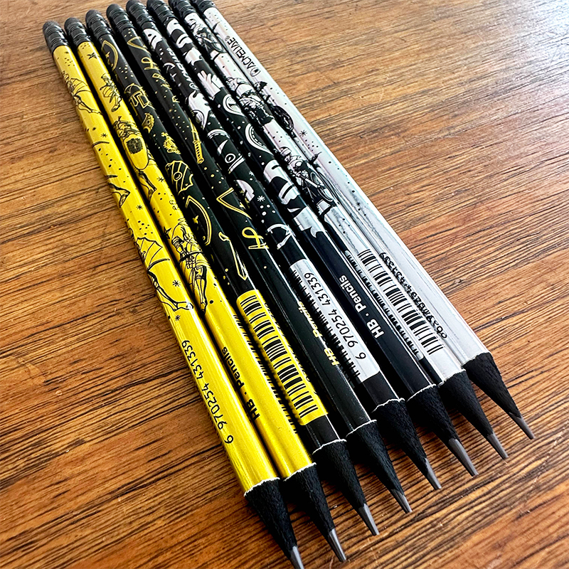 ACMELIAE 48 PCS HB black warrior pencil sharpened/PET tube Specification drawing