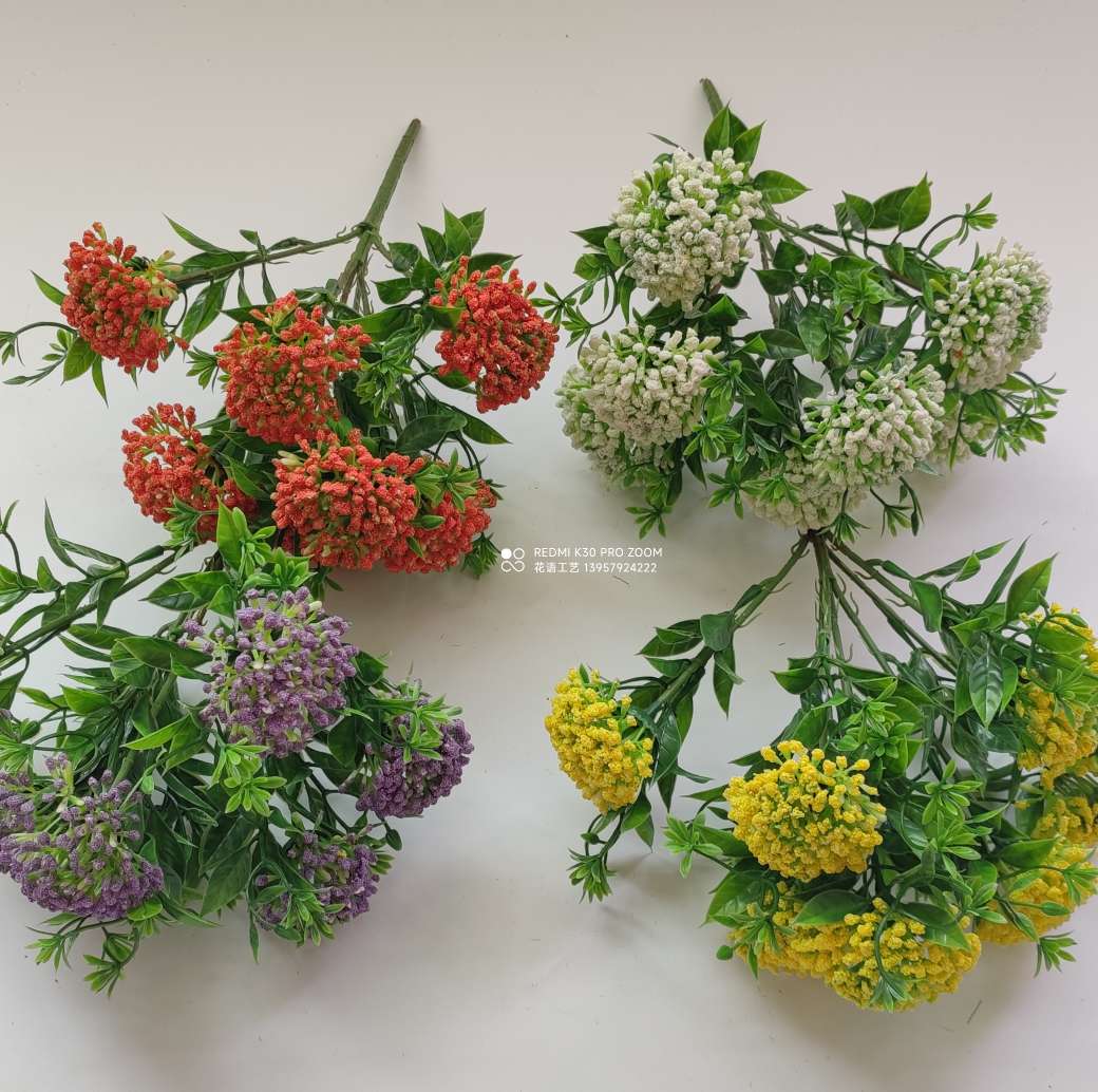 25 plastic oil paint vanilla leaves, wedding hall ceiling green plants, artificial grass, path flower rows, artificial flowers and artificial leaves detail image 15
