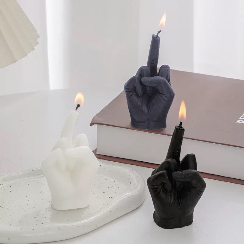 Finger-shaped scented candles, creative and funny gestures, prank props, home indoor long-lasting scented gifts, ornaments, scented candles, scented candles, scented ornaments, raw materials for scented candles pic 9