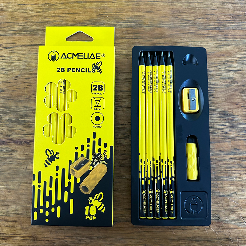 ACMELIAE 小蜜蜂款2B铅笔/削尖