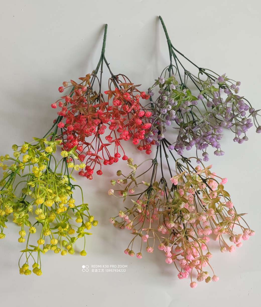 鲜花点缀花束 婚庆手捧花满天星花束装饰材料diy仿真花配草 详情图11