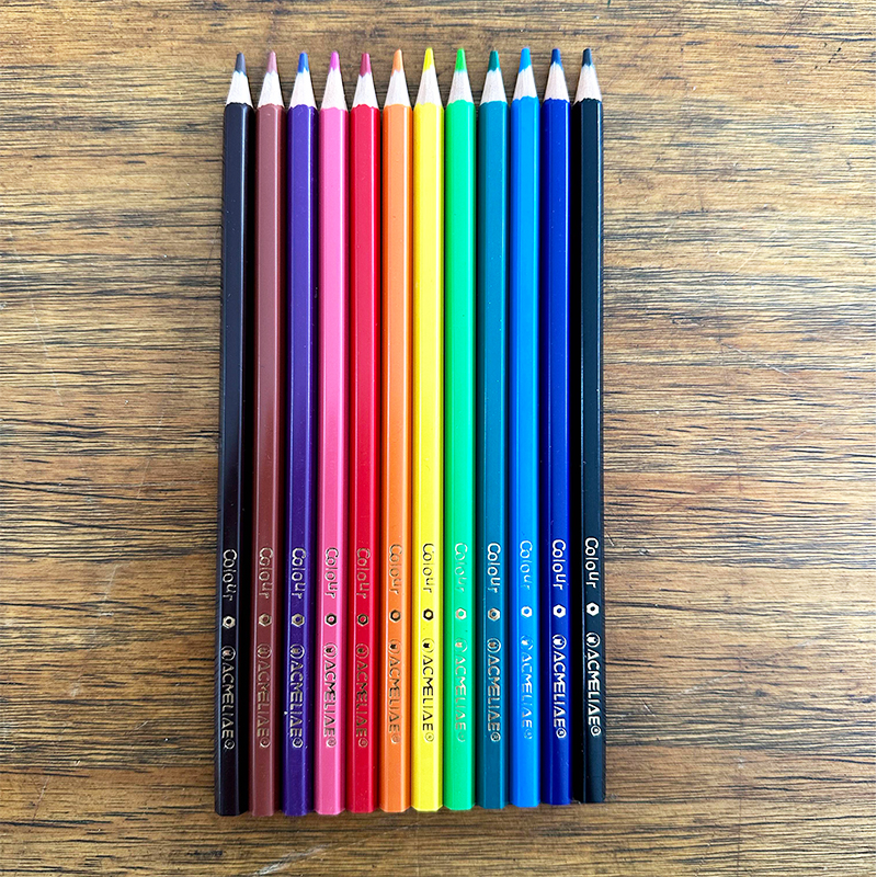 ACMELIAE 12pc wood free color pencil 详情2