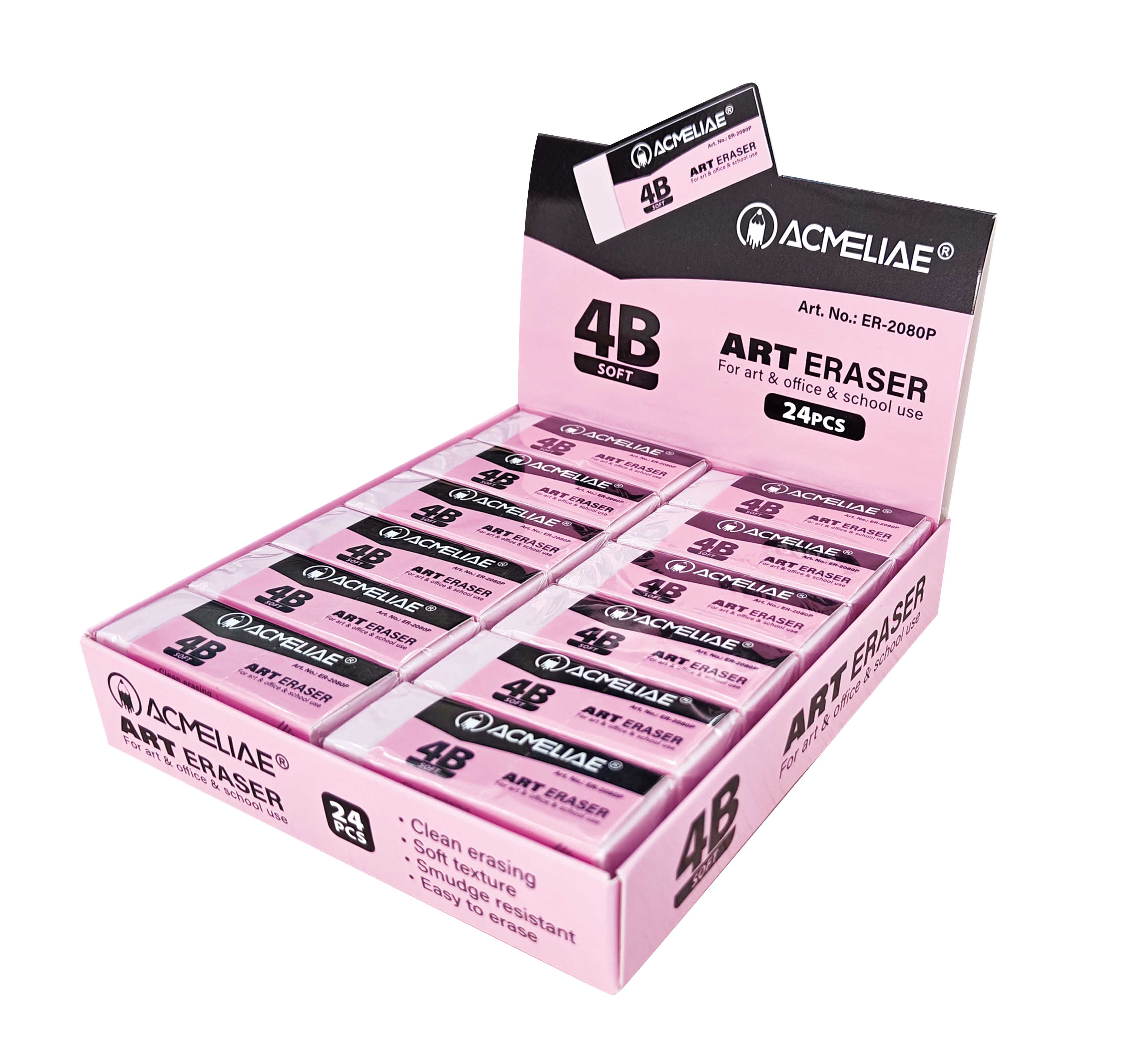 ACMELIAE 4B Soft Art Eraser full figure