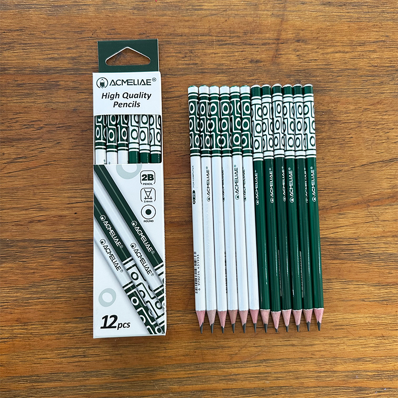 ACMELIAE 12PCS Fortune Dzi Beads Pencil (2B) full figure