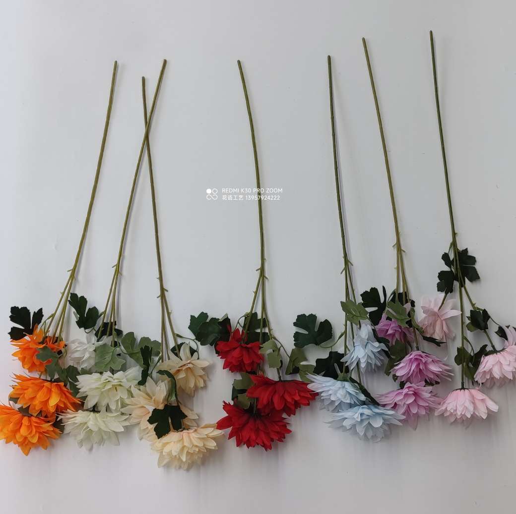 25 plastic oil paint vanilla leaves, wedding hall ceiling green plants, artificial grass, path flower rows, artificial flowers and artificial leaves Item Picture