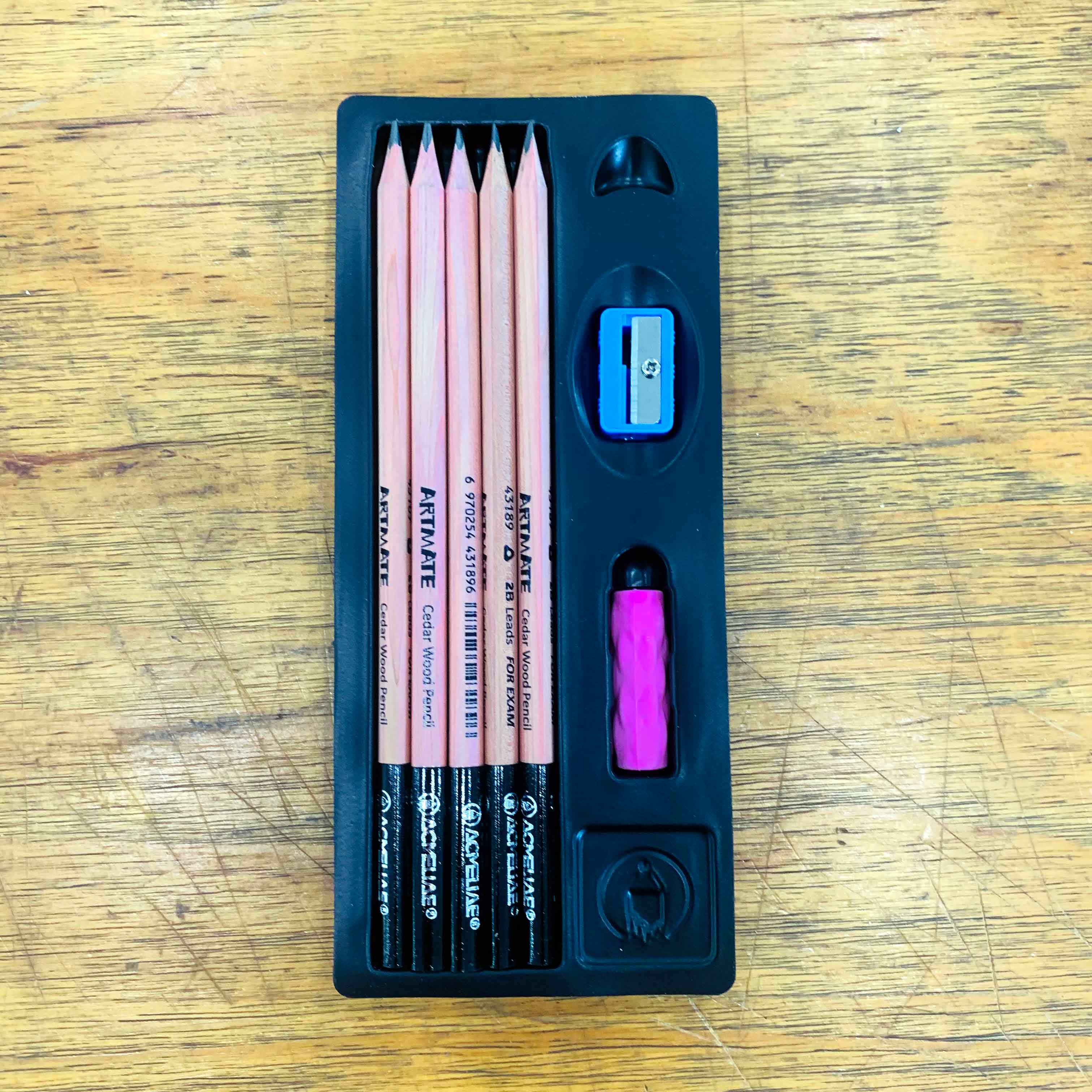ACMELIAE 10 PCS 2B pencil sharpened/ cedar wood Specification drawing