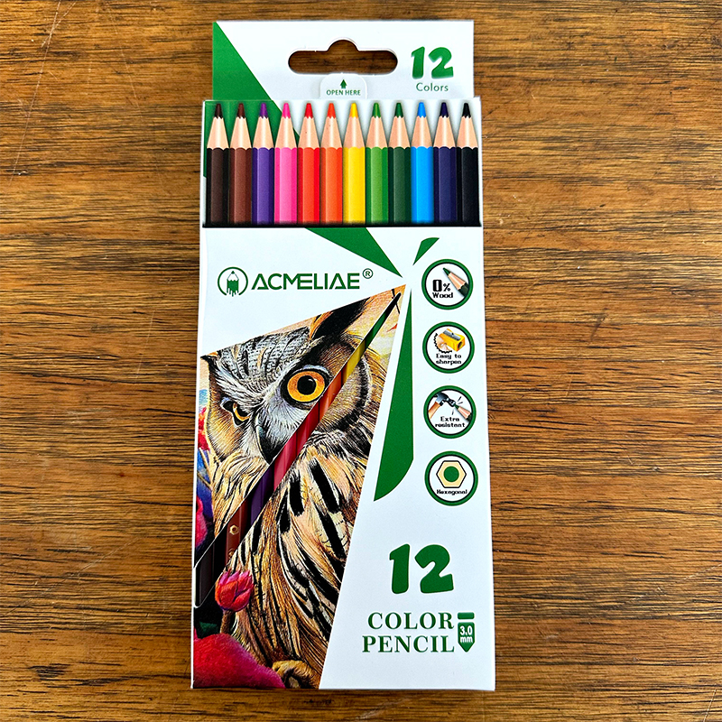 ACMELIAE 12pc wood free color pencil 详情1