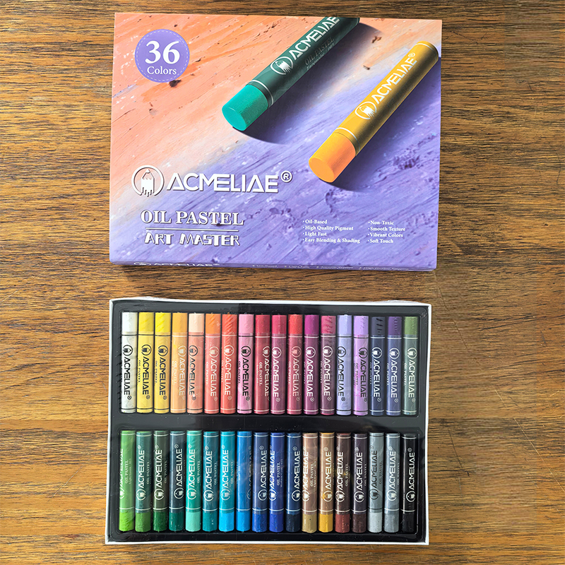 ACMELIAE 36 Color Oil Pastel details Picture