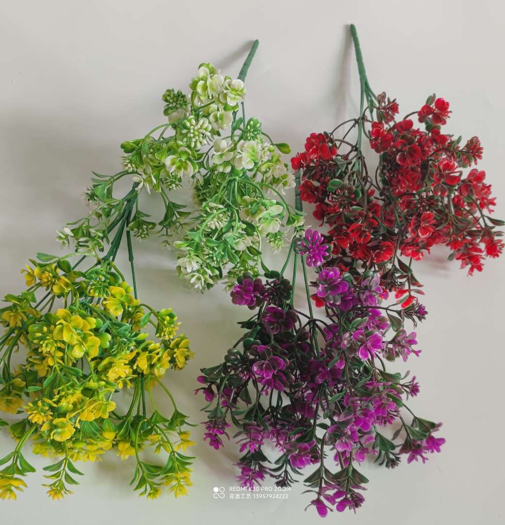 鲜花点缀花束 婚庆手捧花满天星花束装饰材料diy仿真花配草 白底实物图