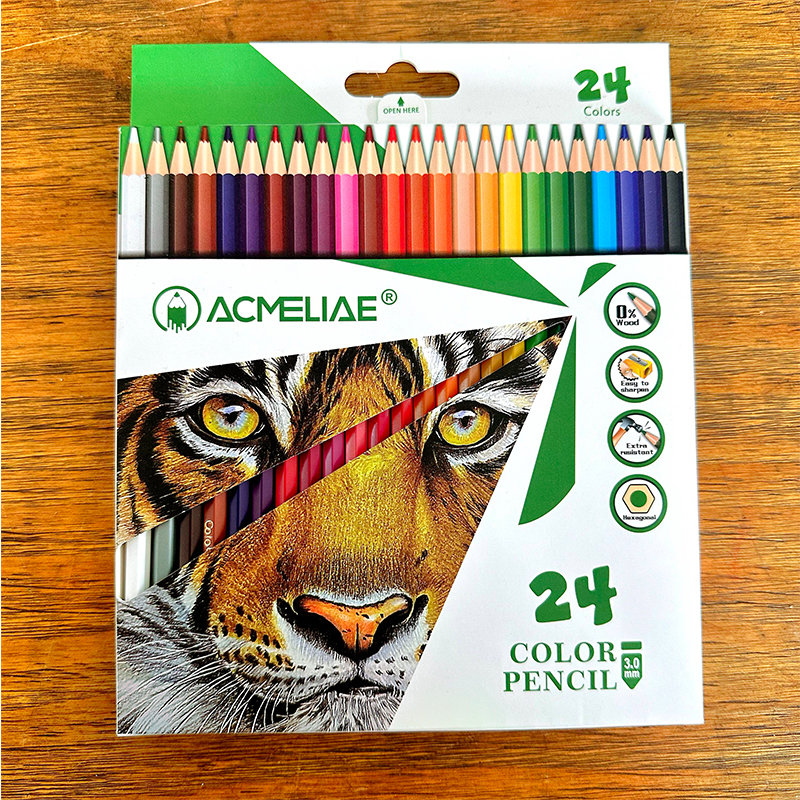 ACMELIAE 24pc wood free color pencil full figure