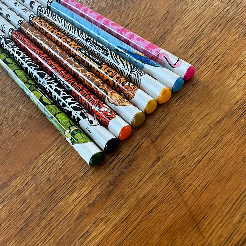 ACMELIAE 8 PCS HB pencil sharpened/ zoo series Application Scenario