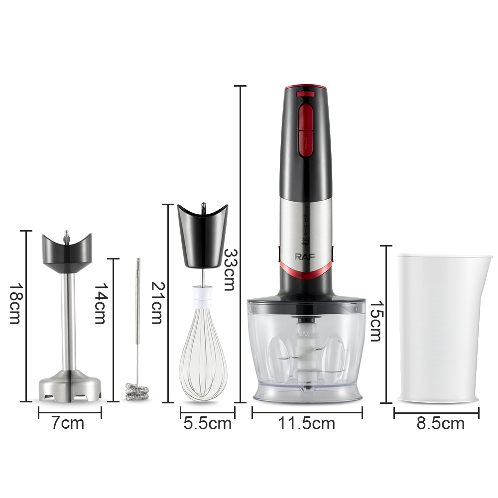 RAF European standard electric handheld blender, five-in-one juicer, egg beater, mixer and household cooking stick R.337 pic 2