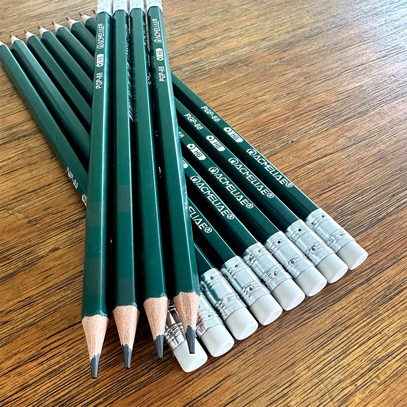 ACMELIAE 12 PCS Woodfree HB pencil sharpened/ with eraser Specification drawing