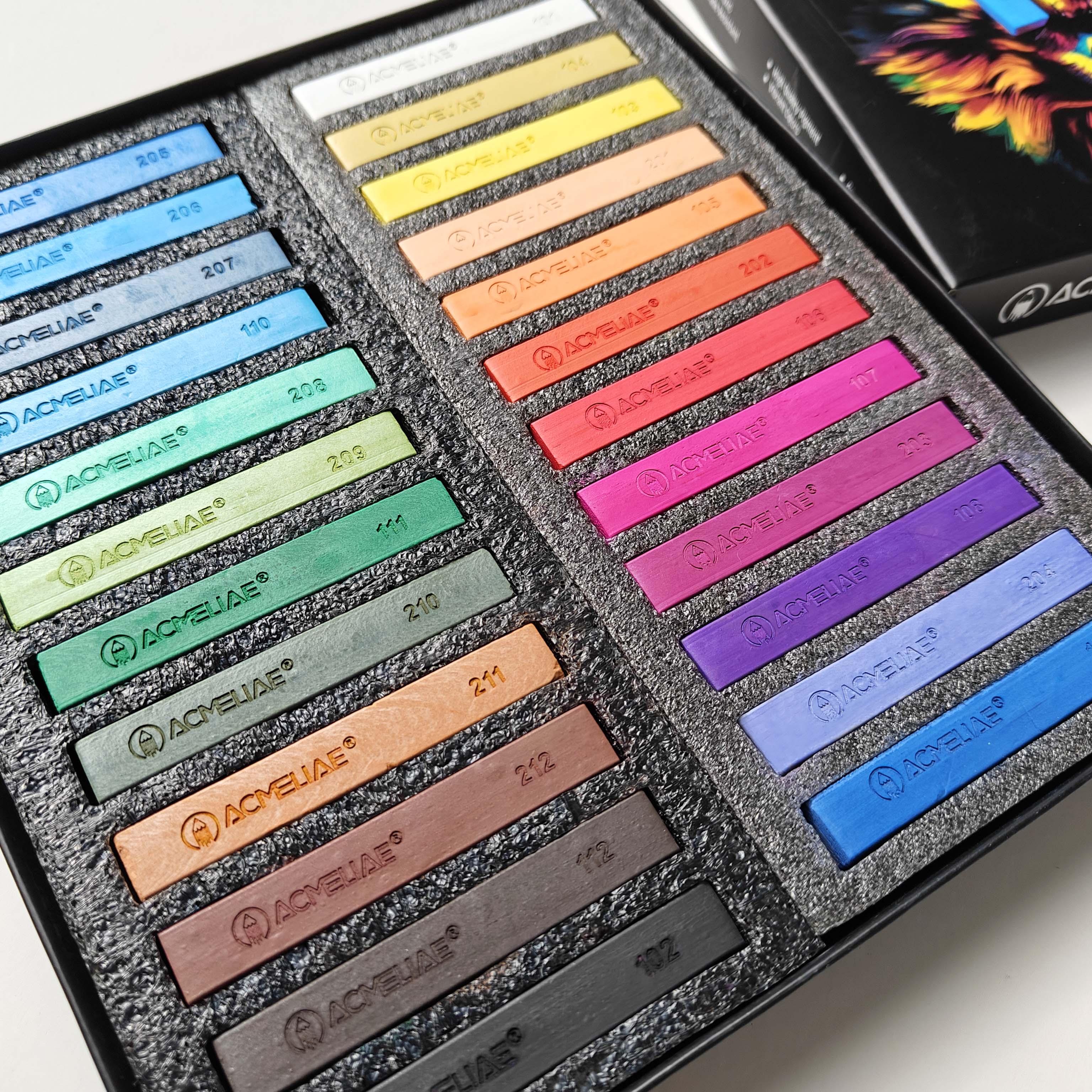 ACMELIAE SPC-24 24 Color Soft Pastel for Drawing details Picture