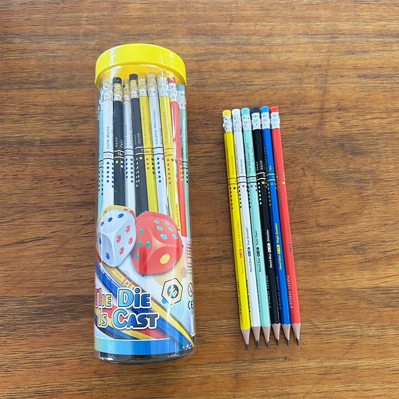 ACMELIAE 48 PCS HB dice pencil sharpened/PET tube details Picture