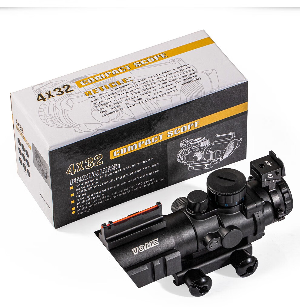 710087 火狼 VOMZ 4X32CB 丰字海螺ACOG 全息十字分化瞄准镜海螺镜瞄准器白底实物图