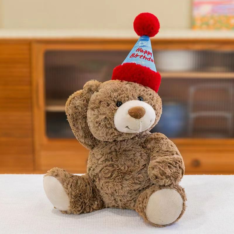 Sombrero de oso de cumpleaños feliz cumpleaños pastel oso sombrero de cumpleaños oso detail image 1