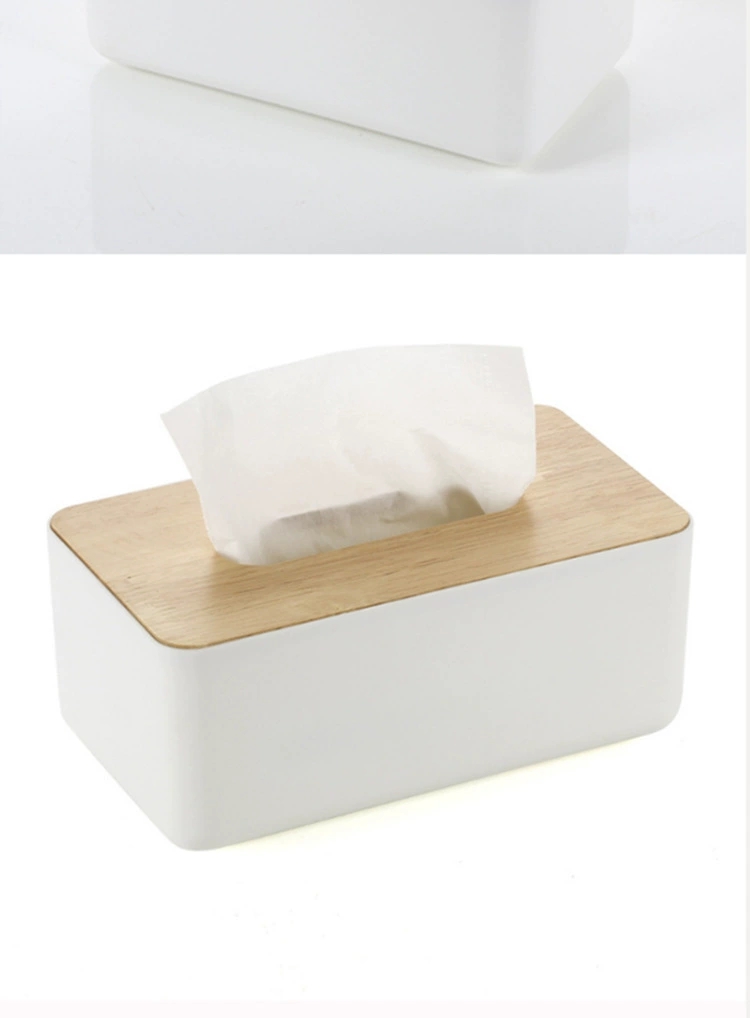 Japanese-style household items: desktop tissue box, wooden tissue box, bathroom car plastic napkin tissue storage box detail image 4