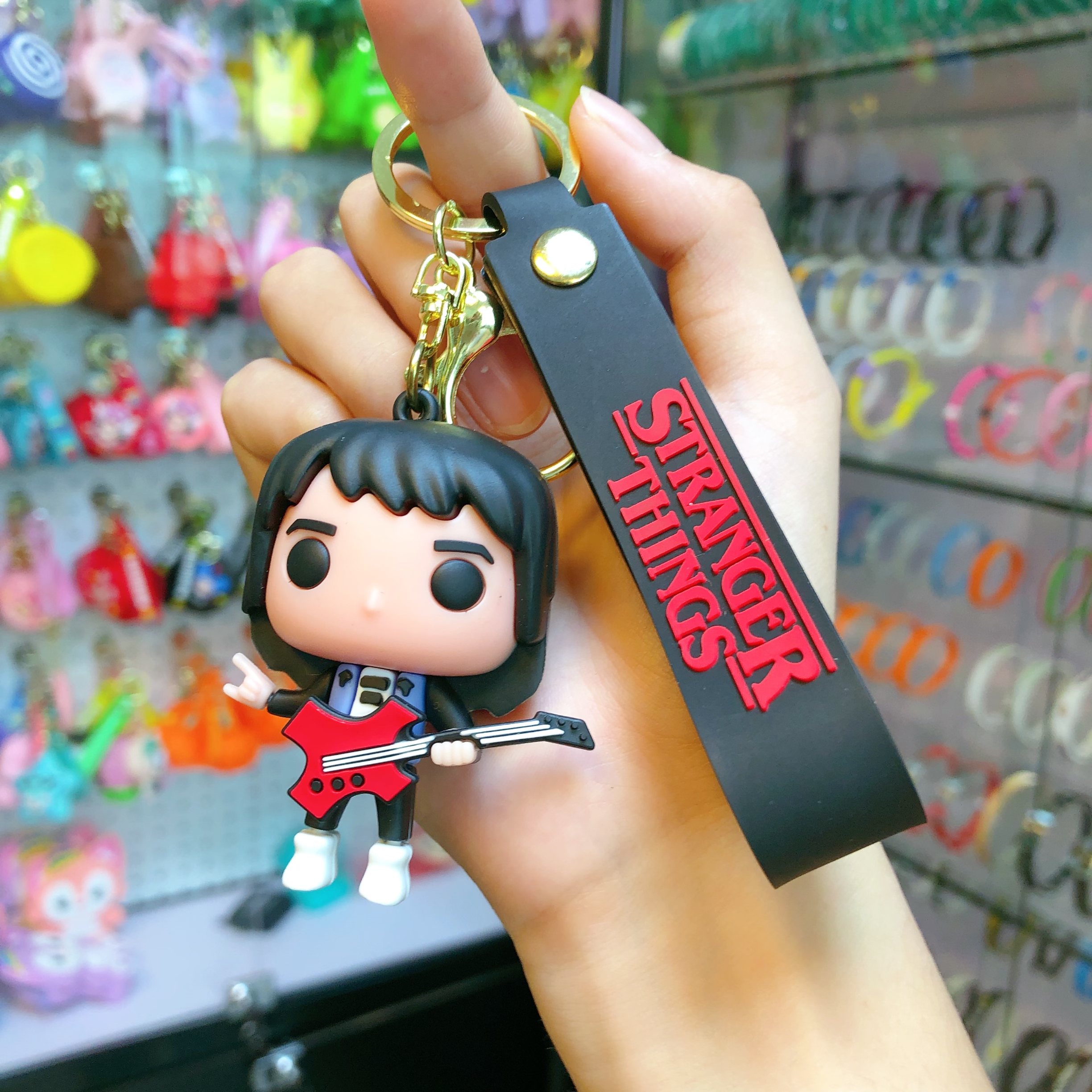 Stranger Things Keychain horror TV series same style blind box decoration creative key chain short hair Eleven Dustin Stranger Things Keychain Horror TV Series same style blind box decoration creative key chain short hair Ele Item Picture
