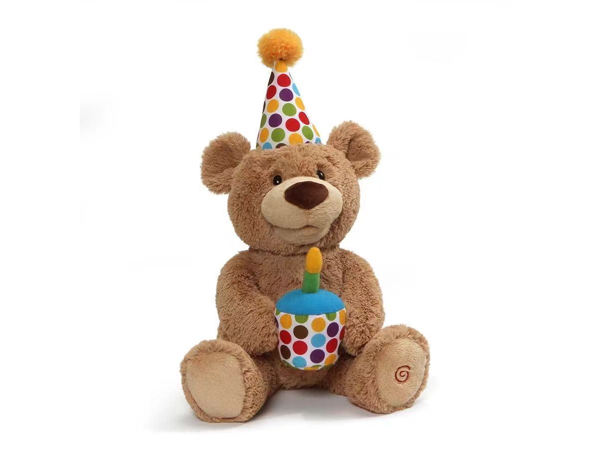 Sombrero de oso de cumpleaños feliz cumpleaños pastel oso sombrero de cumpleaños oso details Picture