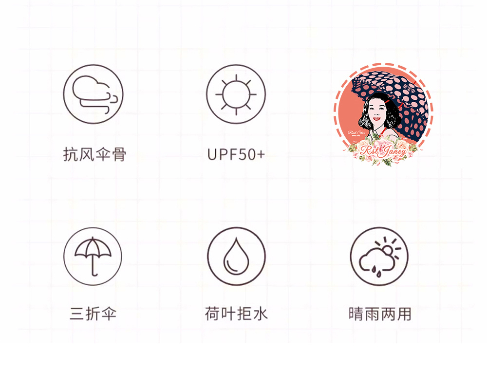 星宝伞9850三折加大铝合金伞架三折雨伞防嗮晴雨2用伞2-3人加长耐用雨伞批发详情3