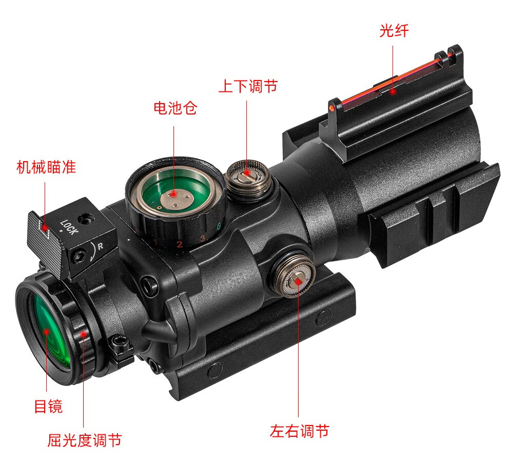 710087 火狼 VOMZ 4X32CB 丰字海螺ACOG 全息十字分化瞄准镜海螺镜瞄准器详情5