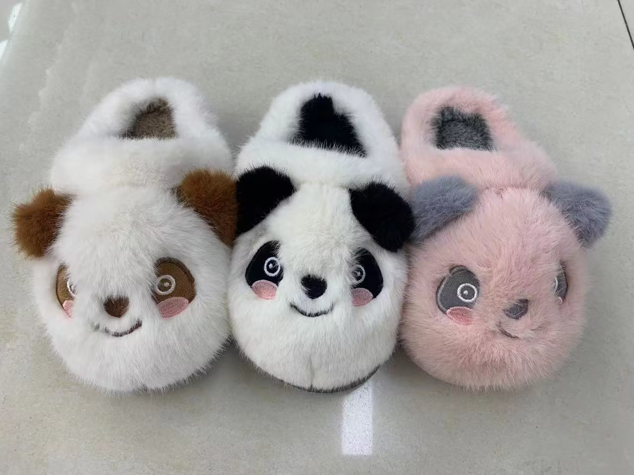 Children's Wool Slippers Outdoor Cloth Slippers Men's Warm Home Indoor And Outdoor Dual-Use Toy Gun Complimentary