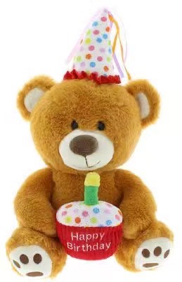 Sombrero de oso de cumpleaños feliz cumpleaños pastel oso sombrero de cumpleaños oso Specification image