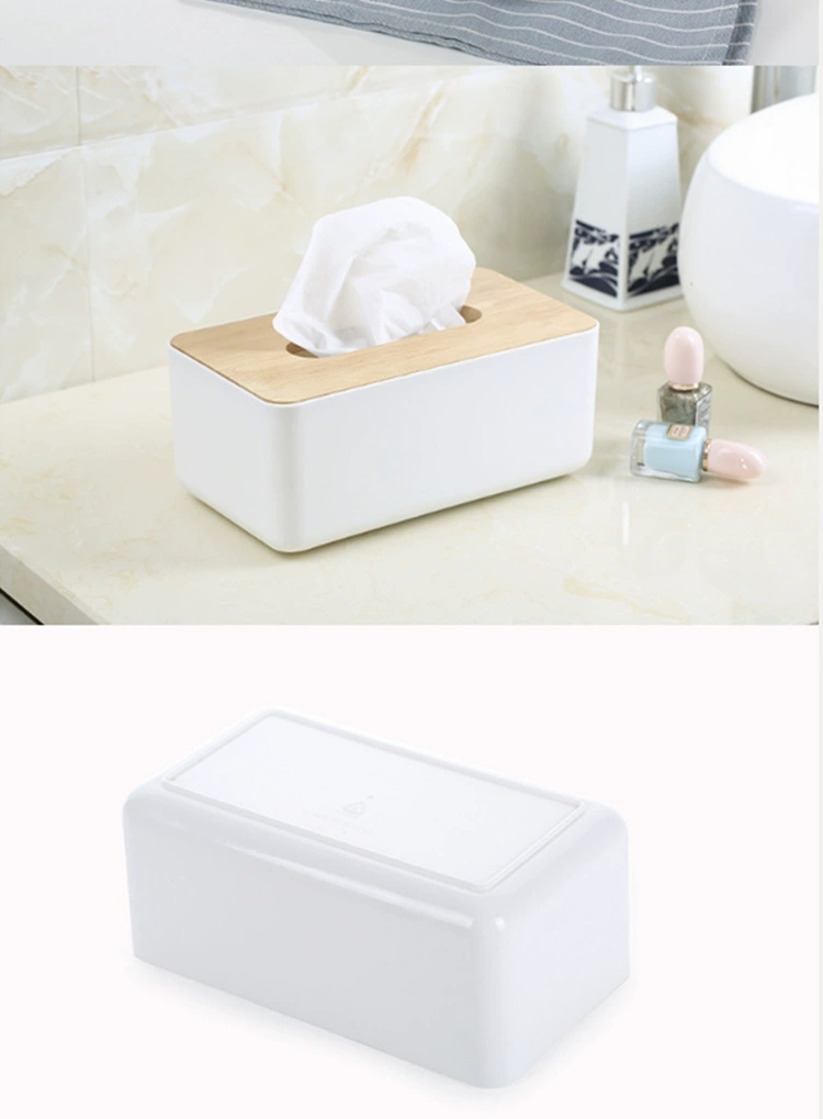 Japanese-style household items: desktop tissue box, wooden tissue box, bathroom car plastic napkin tissue storage box detail image 5