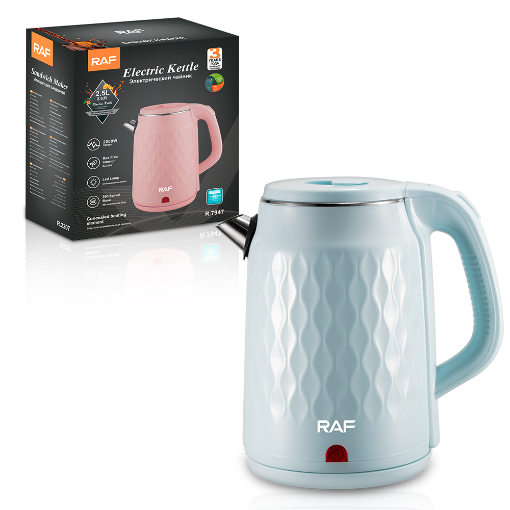 RAF European standard wholesale 2.5L stainless steel inner pot electric kettle, quick pot heating household automatic power-off boiling kettle R.7947 pic 7