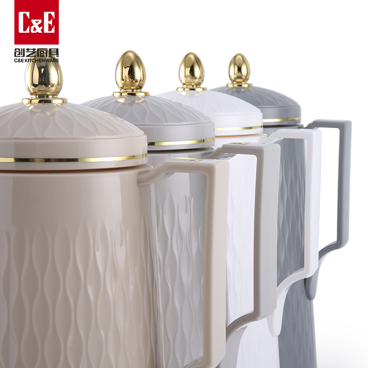 C&E创艺新款高颜值水壶玻璃内胆保温壶厨房用品家用酒店餐厅饭店详情5