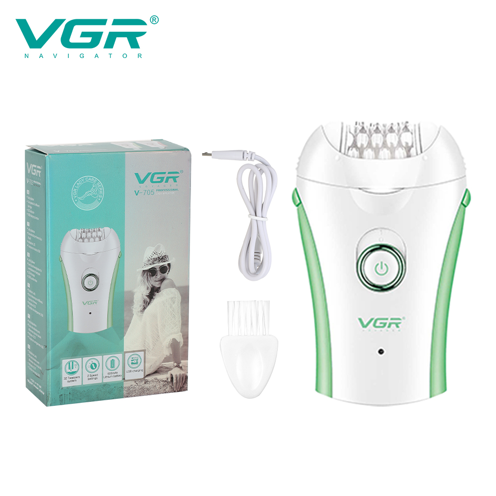 VGR705女士剃毛器刀头水洗USB充电拔毛器