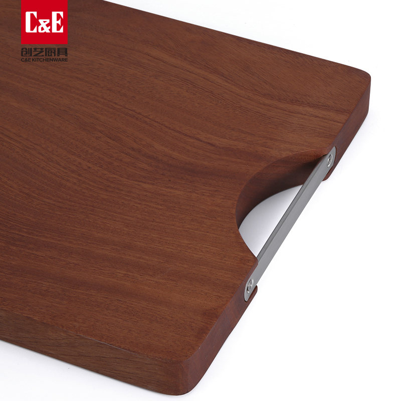 C&E Creative ebony cutting board can be used on both sides. It is a portable chopping board for storage and can be hung. It is suitable for kitchenware and home use details Picture