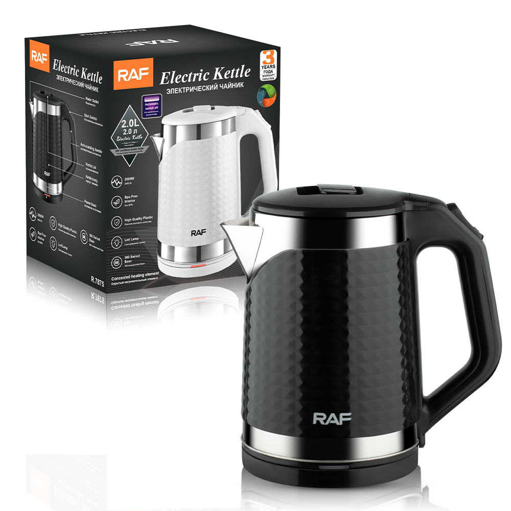 RAF European standard cross-border electric kettle, quick boiling kettle, 304 stainless steel hot kettle, electric kettle, high power 2LR.7875 pic 7