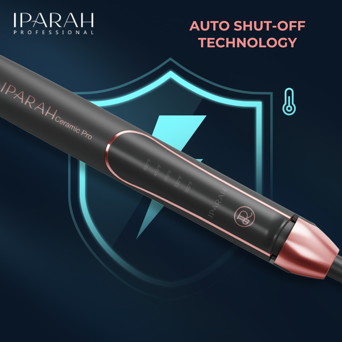 IPARAH Home Two-in-one Straightening Curling Iron Ceramic Coated Anti-Scald Straightening Iron 124 Specification image