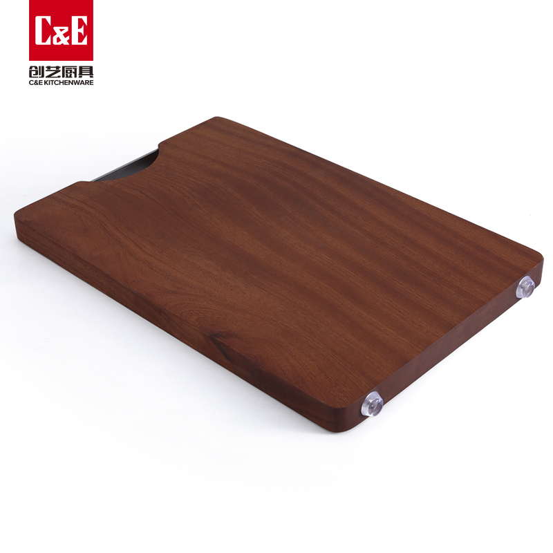C&E Creative ebony cutting board can be used on both sides. It is a portable chopping board for storage and can be hung. It is suitable for kitchenware and home use Specification image