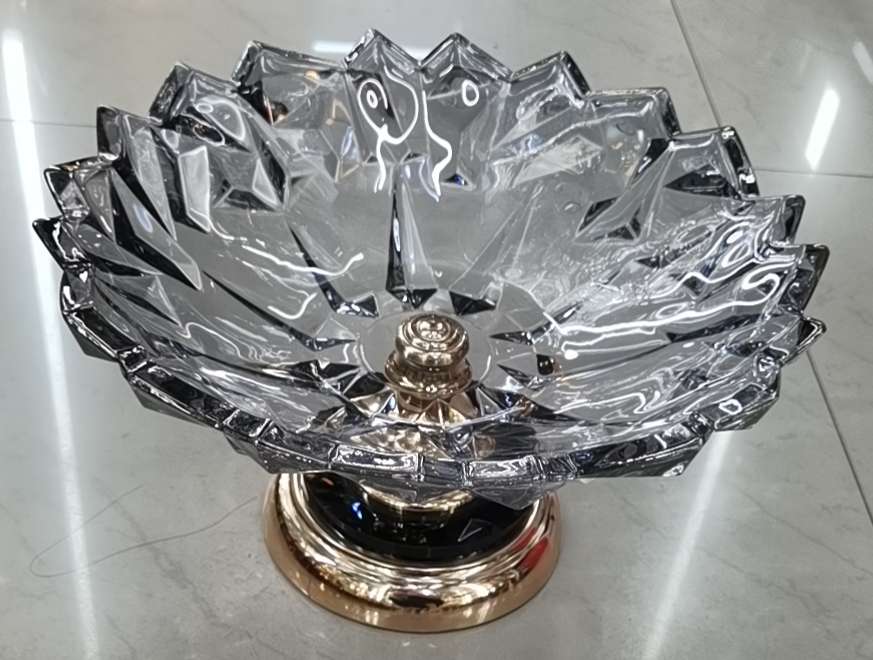 玻璃果盘工艺品  家居软装饰品 精美礼品工艺摆件装饰器皿 创意艺术品