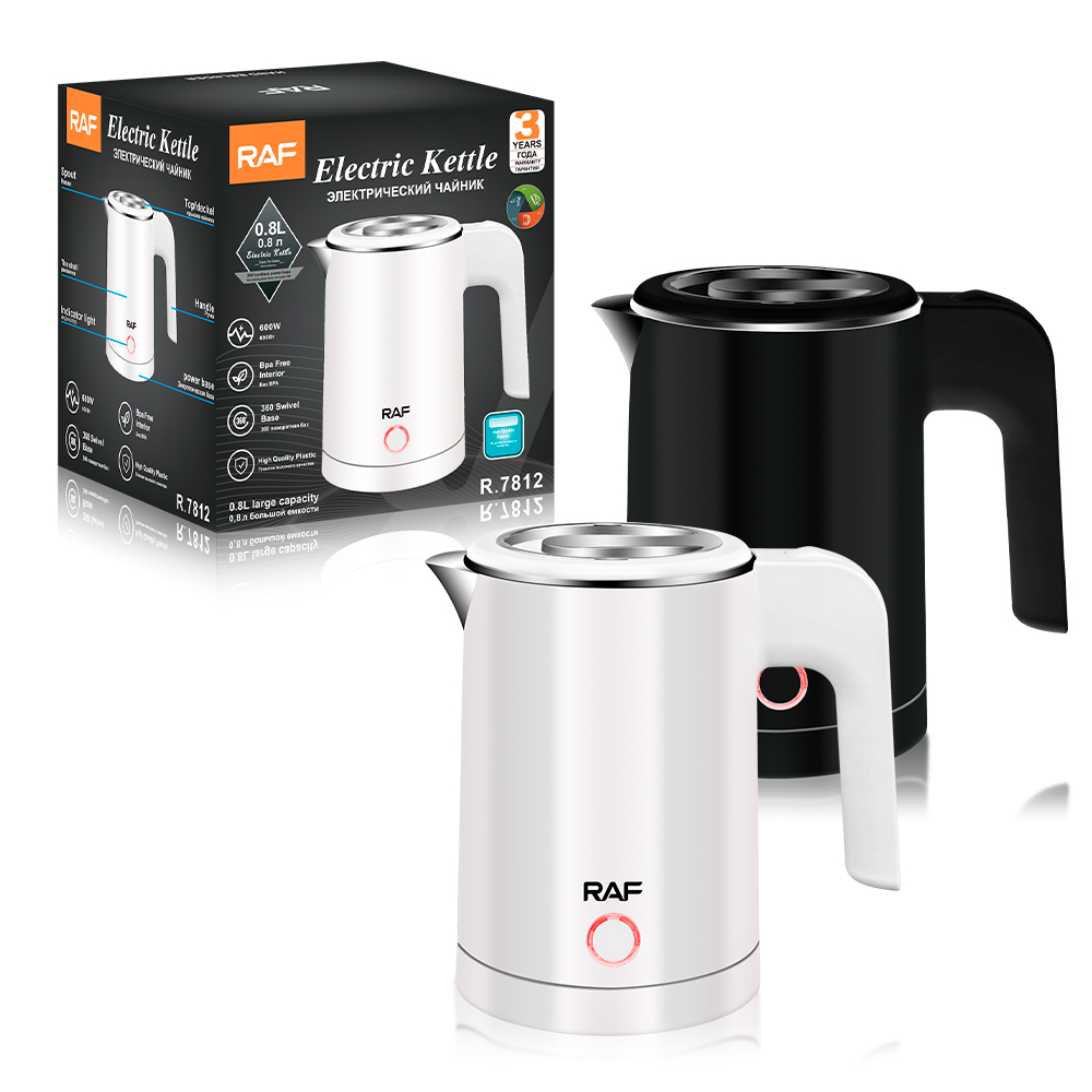 RAF European Standard cross-border Kitchen kettle, Quick Electric kettle, health kettle, Double-layer anti-dry boiling kettle, 0.8L R.7812 Application Scenario