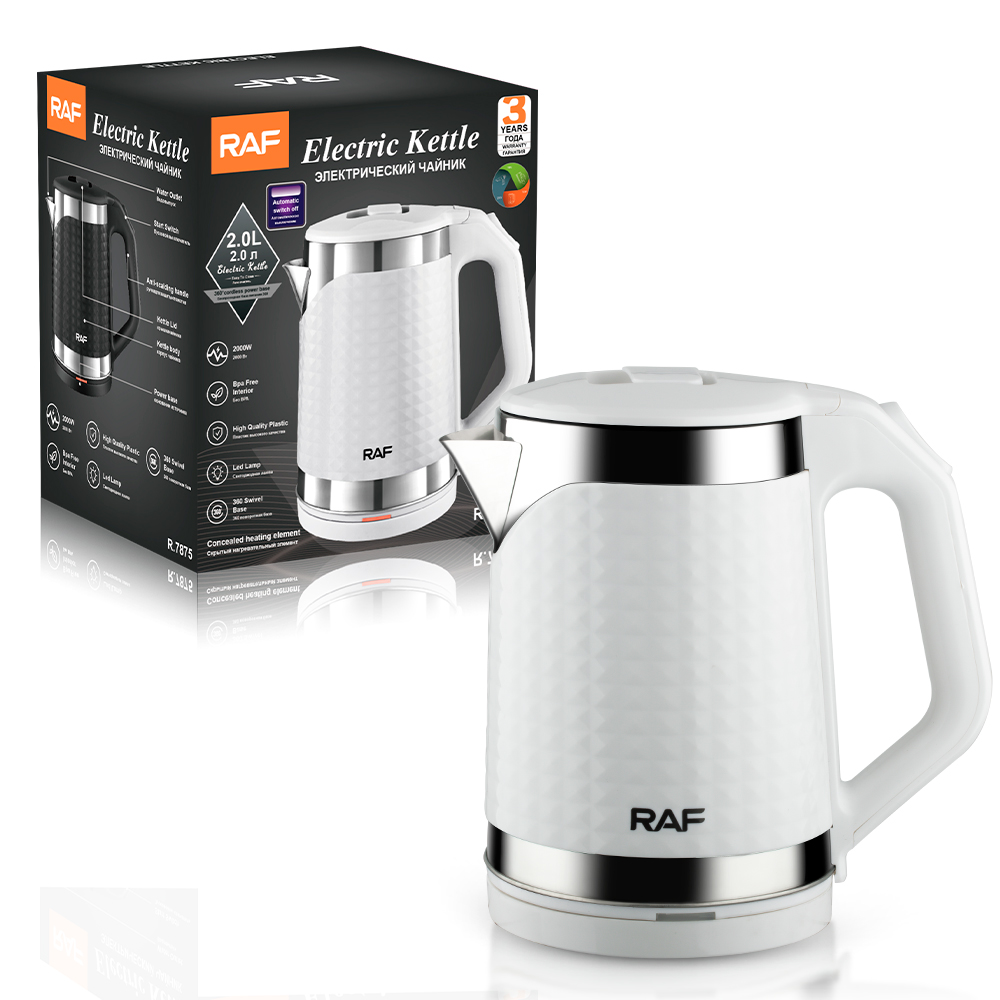 RAF European standard cross-border electric kettle, quick boiling kettle, 304 stainless steel hot kettle, electric kettle, high power 2LR.7875 pic 6