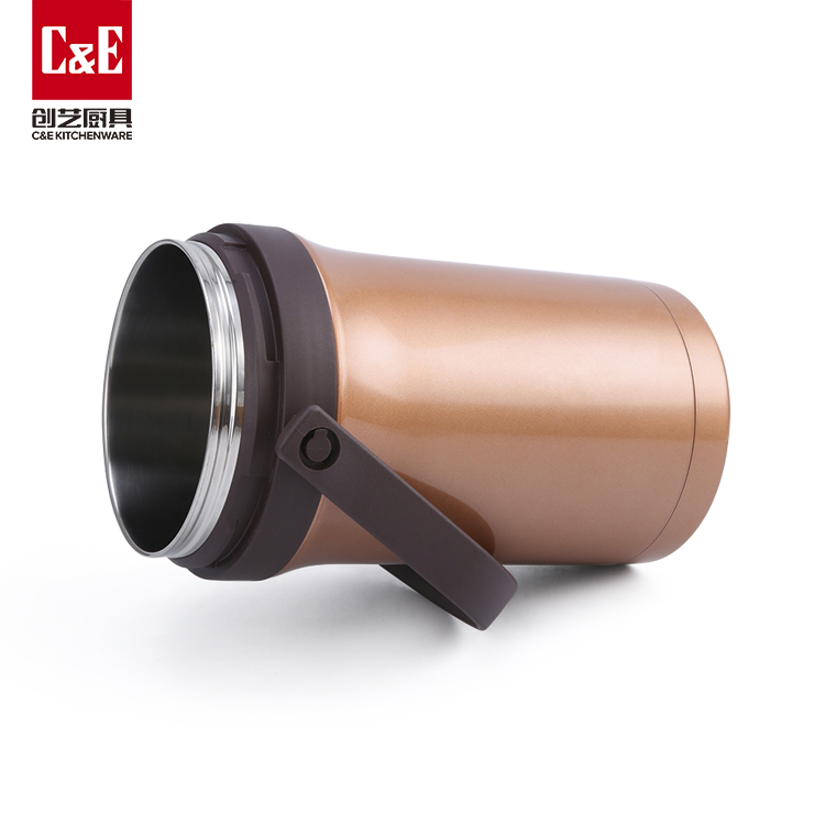 C&E Creative Vacuum pot 2.2L large capacity insulated box, multi-functional insulated pot, stainless steel insulated bucket, kitchenware, household pic 7