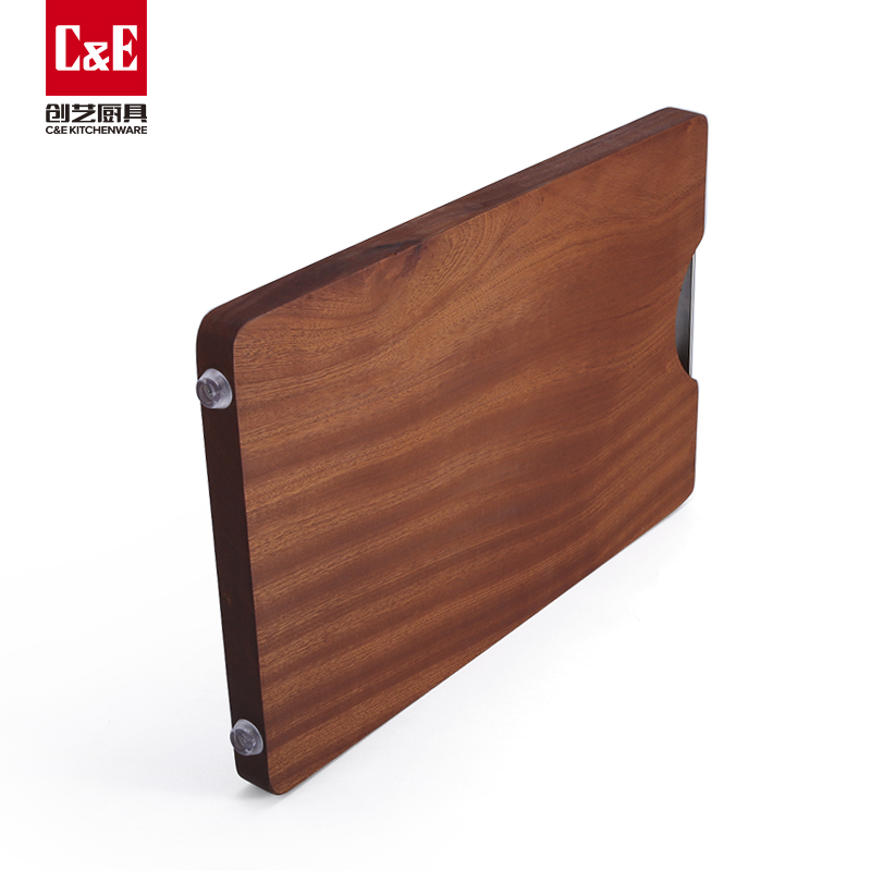C&E Creative ebony cutting board can be used on both sides. It is a portable chopping board for storage and can be hung. It is suitable for kitchenware and home use Application Scenario