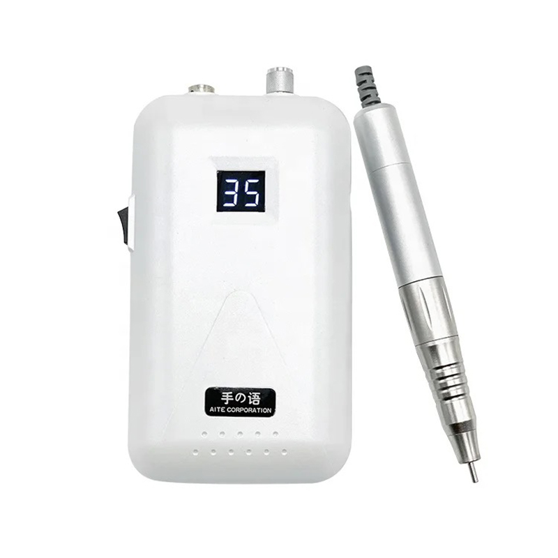 新款手语美甲打磨机便携式指甲磨甲器35000转高续航指甲抛光