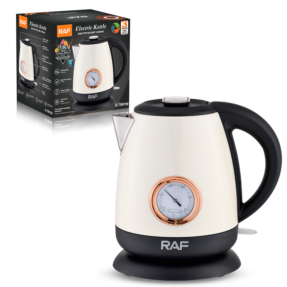 RAF European standard wholesale 1L stainless steel inner pot electric kettle, quick pot heating household automatic power-off boiling kettle R.7991 Application Scenario