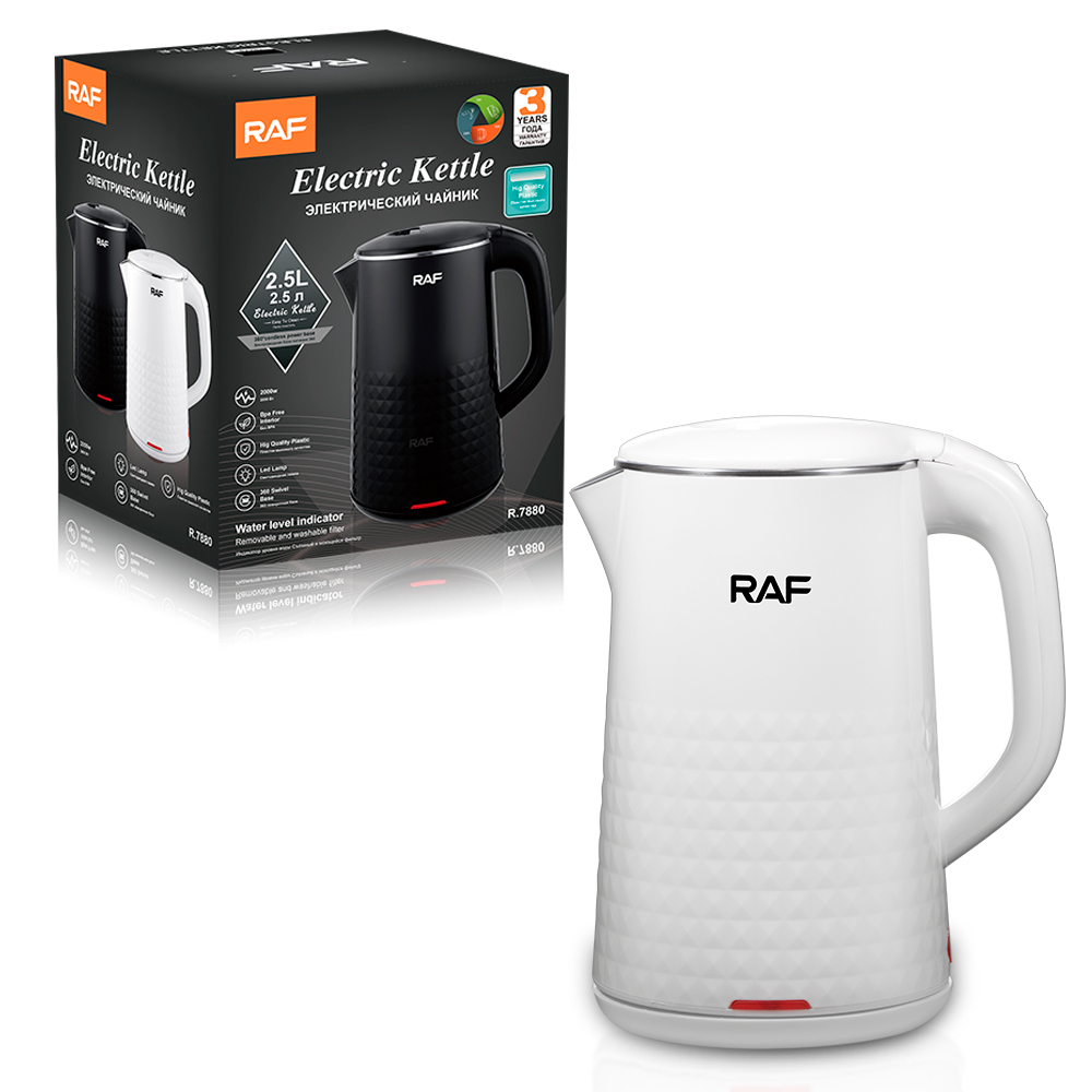 RAF European standard cross-border electric kettle, household automatic power-off quick kettle, anti-scald large capacity 2.5L kettle, R.7880 details Picture