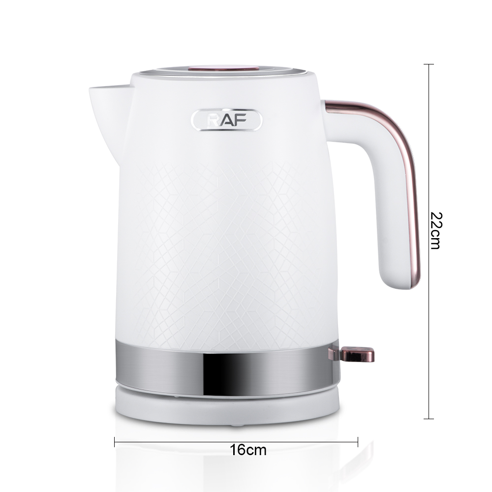 RAF European standard wholesale 1.7L stainless steel inner liner electric kettle, quick kettle heating, household automatic power-off kettle R.7970 Item Picture