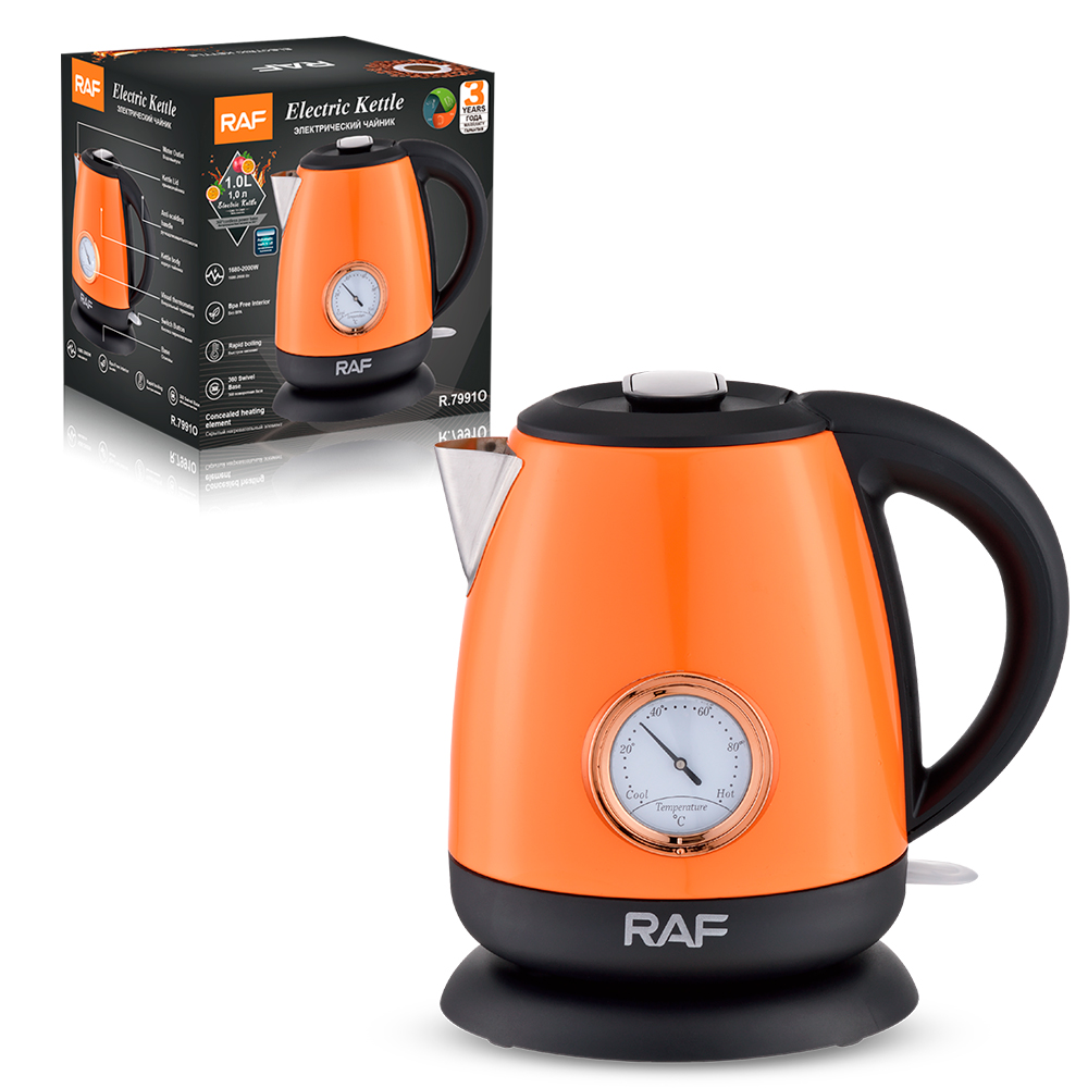 RAF European standard wholesale 1L stainless steel inner pot electric kettle, quick pot heating household automatic power-off boiling kettle R.7991 pic 10